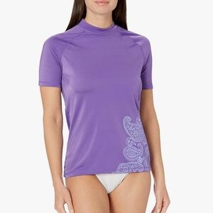 Kanu Surf Women's Breeze UPF 50 Short Sleeved Active Rashguard & Workout Top